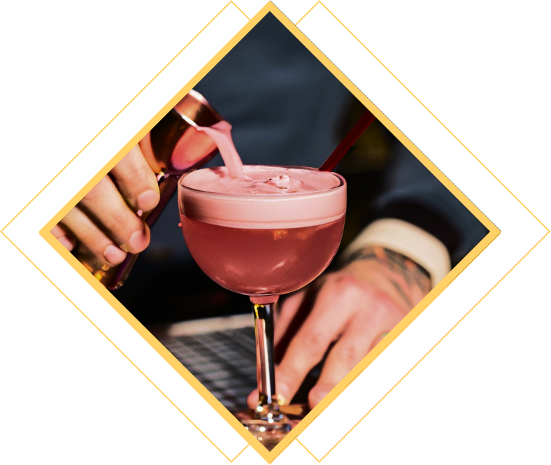 Drink inside of diamond